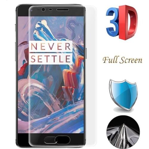 Super Clear Anti-fingerprint Soft TPU Protective Film Screen Protector For One Plus OnePlus 3T 3 OnePlus3 (5.5") Film for A3000