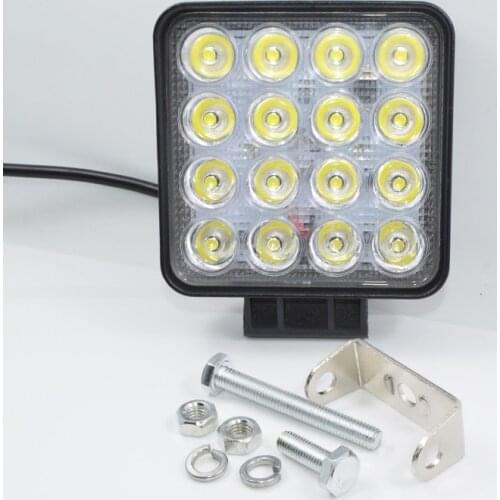 4.2 Inch 48W High-Power Square LED Work Light 12V-24V Spot/Flood For 4x4 Offroad ATV Truck Tractor Motorcycle Driving Fog Lights