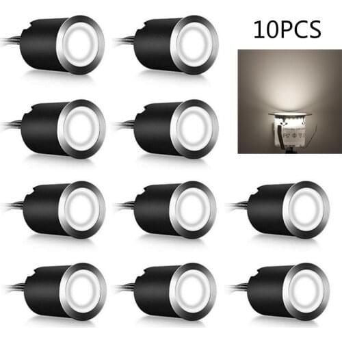 Led Deck Lights IP67 Waterproof 12V Underground Lamp Recessed Landscape Spotlight Garden Pathway Stairs Floor light EU/US/UK/AU