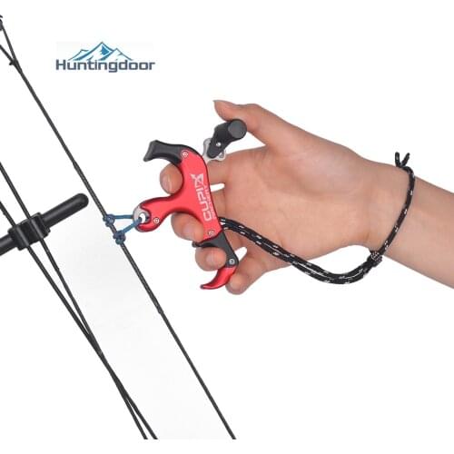 Clamp Type Hook Type Release Aid Grip 4 Fingers Stainless Steel Bow Release Aid Compound Bow Archery Accessories Multiple Colour