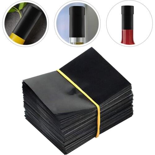 100Pcs Black Shrink Bands Essential Oil Bottles Heat Shrink Wrap Sealer