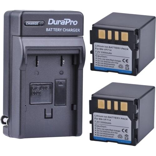 2Pc BN-VF714 Battery + USB Charger for JVC GR-D239 GR-D240 GR-D244US GR-D245 GR-D246 GR-D247 GR-D250 GR-X5 Battery