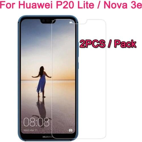 2PCS Tempered Glass For Huawei P20 Lite Nova 3e Screen Protector 2.5D Safety Protective Film for Huawei P20 Lite ANE-LX1 ANE LX1