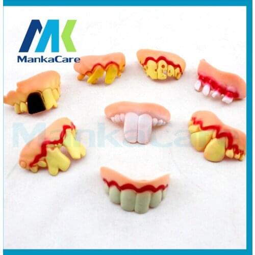 20 pcs Dental toy Tooth Halloween braces Teeth socket dentist Children kids Gift Creative goods Free Shipping