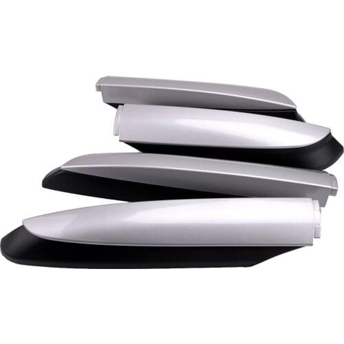 4pcs ABS Car Roof Rack Rail End Decorative Cover Shell Cap Fit For Toyota RAV4 XA40 2013 2014 2015 2016 2017