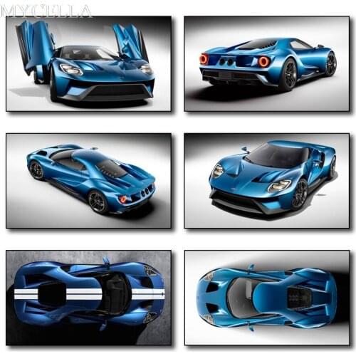 5D Diy Diamond Embroidery Blue Car Picture Of Rhinestones Diamond Painting Mosaic Wall Home Decor Needlework Automobile Racing