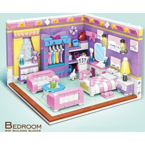 639PCS City Friends For Girl House Building Blocks Sets Kits Bedroom Kitchen Model Educational Toys for BOY