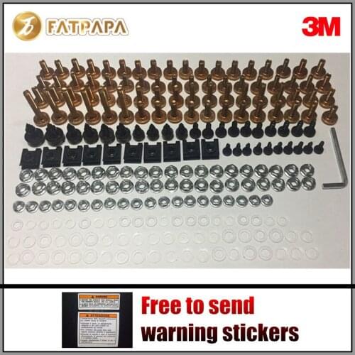 Motorcycle accessories shell plate screws universal fairing screws Fit For SUZUKI GSXR600 750 1000 K1 K3 K4 K5 K6 K7 K8 K9 K10