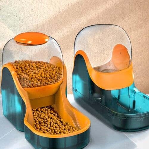 3.8L Gravity Cat Automatic Feeder Pet Water Dispenser Plastic Dog Water Bottle Food Water Dispenser Pet Feeding Bowl For Cat Dog