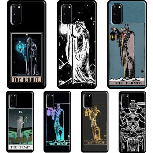The Hermit Tarot Card Witchcraft Cover For Samsung Galaxy S20 FE S21 Ultra Note 20 Note9 Note10 S8 S9 S10 Plus Phone Case