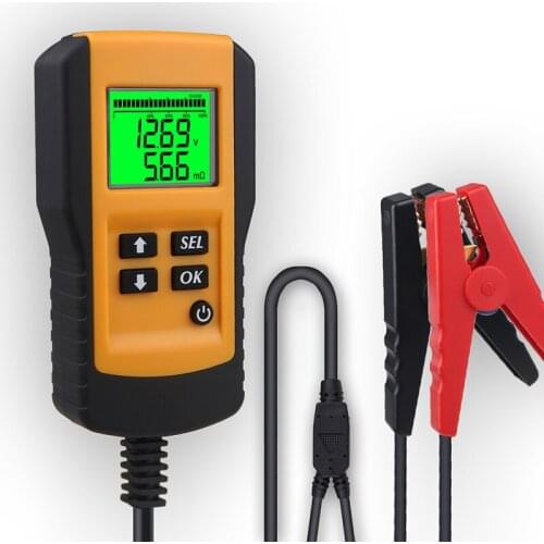 12V Automotive Vehicle Battery Tester LCD Digital Battery Test Analyzer Diagnostic Tool Internal Resistance CCA Voltage Test