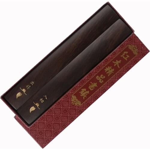 Wooden Paperweight Chinese Brush Calligraphy Paperweight 2pcs/set Carving Paperweights Chinese Ink Painting Paper Press Prop