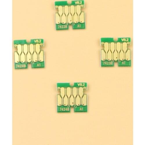 DGYCJLFP 40pcs/set For Epson SureColor F6280 F7280 F9280 single use chip Ink cartridge chip For Epson SC-F 6280 one time chip