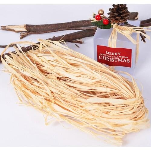 Natural Raffia Straw Rope For DIY Crafts Wedding Invitaiton Gift Flower Baking Wrapping Party Suplies Decoration Straw Rope