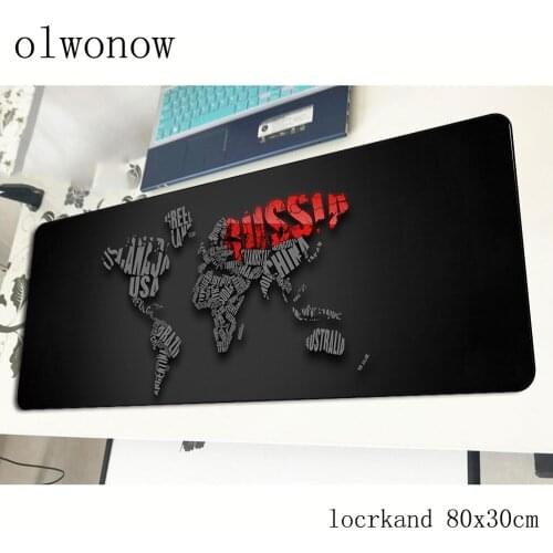 World map mousepad 80x30cm Halloween Gift gaming mouse pad gamer mat big game computer desk padmouse keyboard large play mats