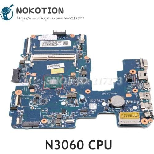 NOKOTION For HP Pavilion 14AM 14-AM Laptop Motherboard N3060 CPU 858040-601 858040-501 858040-001 6050A2823301-MB-A01