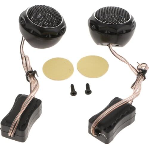 2 pcs Silk Dome Car Audio Tweeter Set , Surface, Angle or Flush Mount Options