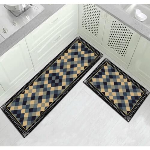 New Kitchen Mat Cheaper Anti-slip Modern Area Rugs Living Room Balcony Bathroom Carpet Set Doormat Bath Mat in The Hallway