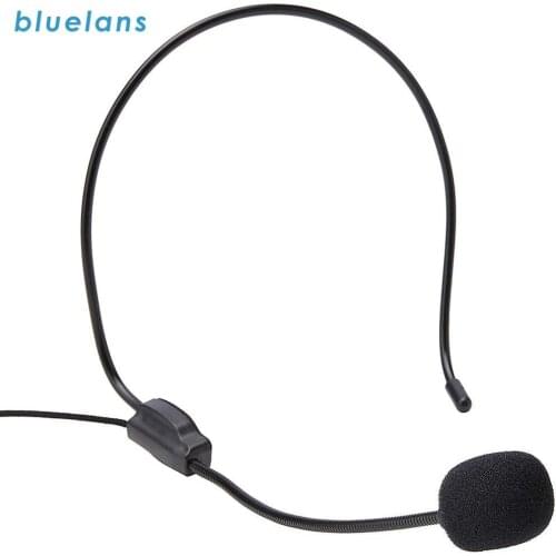 Portable ABS 3.5mm Plug Headwear Microphone Voice Clear Sound Amplifier for iPhone Window s PC iPad Android