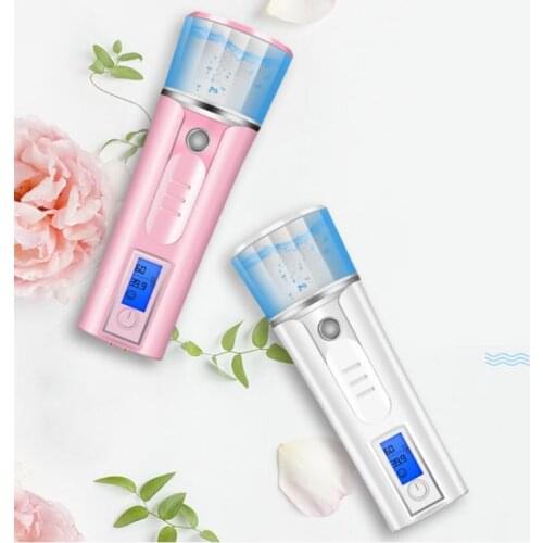 Portable Nanos Mist Sprayer LED Display Facial Body Nebulizer Steamer Appliances 425B