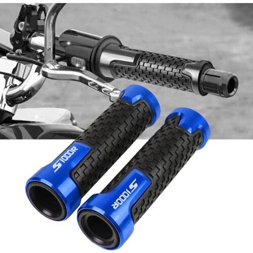 7/8"22mm CNC Motorcycle Handle Bar Grips Handlebar Hand Grips For bmw S1000R S 1000 R 2014 2015 2016 2017 2018 2019 2020 2021