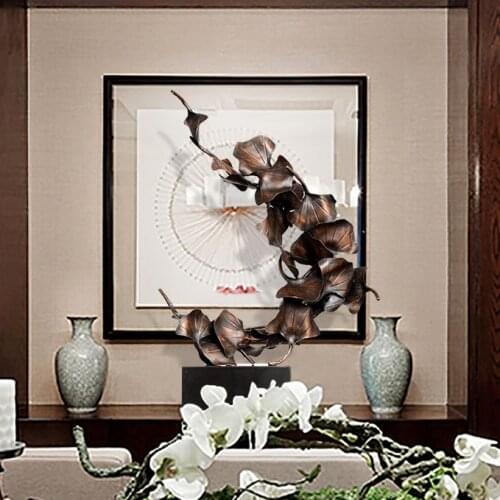 Chinese retro hotel lobby sculpture living room office study porch creative art crafts furnishings