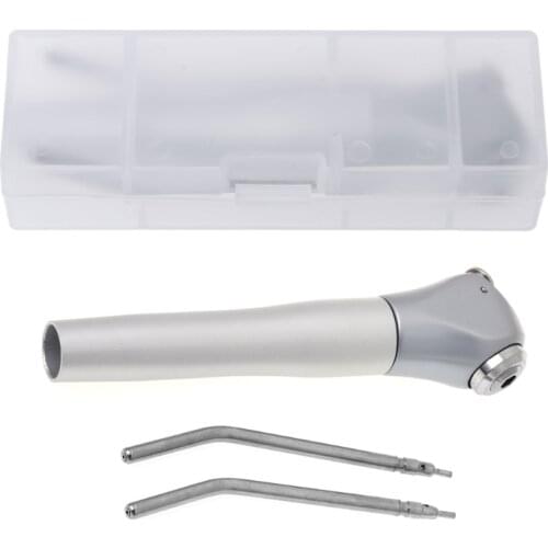 Dental 3 Way Air Water Spray Triple Syringe Handpiece w/ 2 Nozzles Tips Tubes