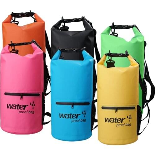 10L 20L Ultralight Dry Bag Waterproof Bag Double shoulder strap For Outdoor Organizers River Trekking Swimming Drifting Kayaking