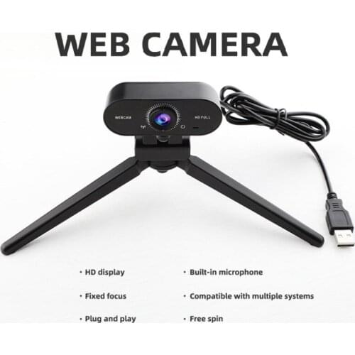 W16 2K/1080P HD Webcam with Mic Rotatable PC Desktop Web Camera Autofocus Mini Computer WebCamera Cam Video Recording Work