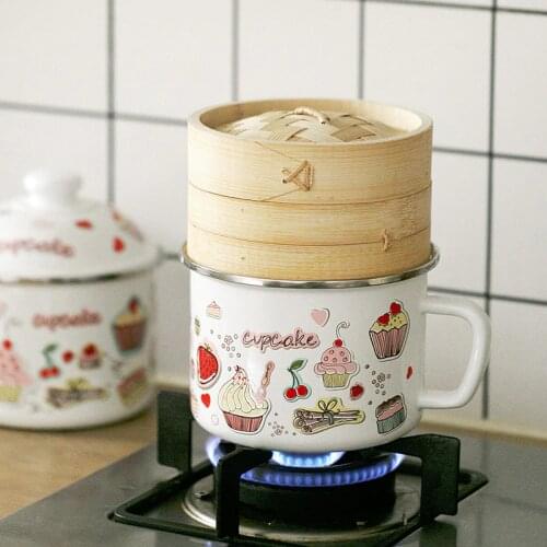 Japan Chinese Porcelain Coffee Mug with Lid Large Tea Milk Enamel Cup Instant Noodle Breakfast Cup Kawaii Mug Cute Travel Cups