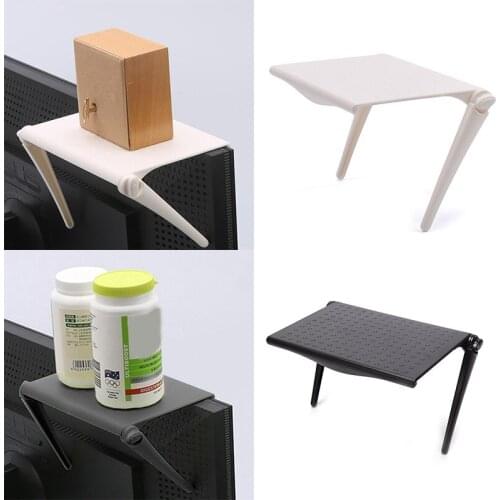 1PC Adjustable TV Screen Top Storage Shelf Rack Holder Computer Monitor Desktop Stand TV Rack Display Shelf Storage Rack