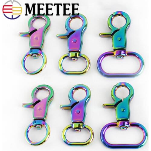 4/10pcs 13/16/20/25mm Metal Leather Buckles for Bag Strap Webbing Clasp Lobster Sweivel Snap Handbag Hangers DIY Accessories