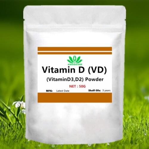 50-1000g Vitamin D (VD) Powder,Regulate the metabolism of calcium and phosphorus,Promote bone growth,Regulate immune function