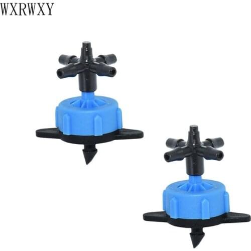 Drip irrigation 8L dripper arrow drip water debit regulataion in dripper 4 way cross Connector For emitter irrigation 6set