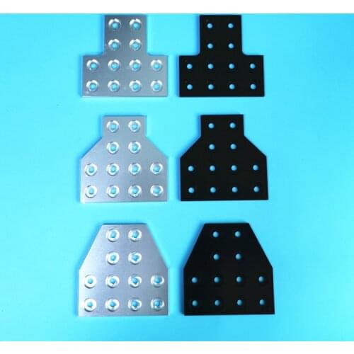 3D printer accessories,2040 Aluminum Profile T-Connecting Plate,2040 angle bracket connection strip,hole spacing 20