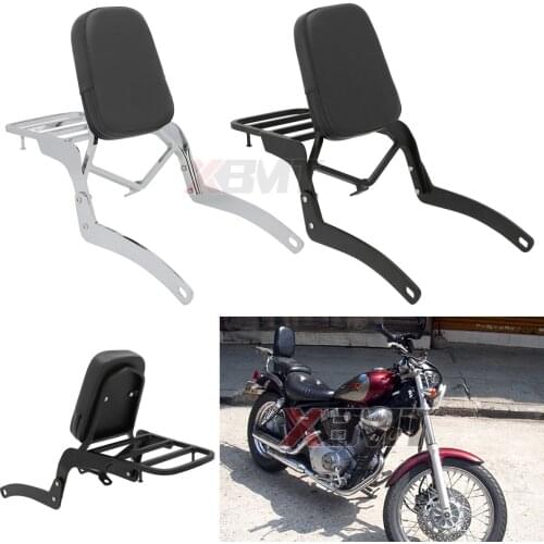 Motorcycle Accessories Backrest Sissy Bar Luggage Rack For Yamaha Virago 125 250 XV125 XV250 1989-2011