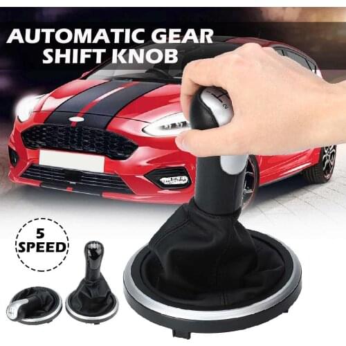 Car Shift Gear Knob Lever Gaitor Boot Cover Stick Shifter 5/6 Speed for Ford for Fiesta for Fusion for Transit Connect 2002