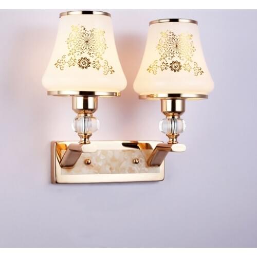 Free Shipping High Quality Modern Wall Lamp For Hallway Living Room Bedroom Glass lampshade light Guaranteed 100% home lighting