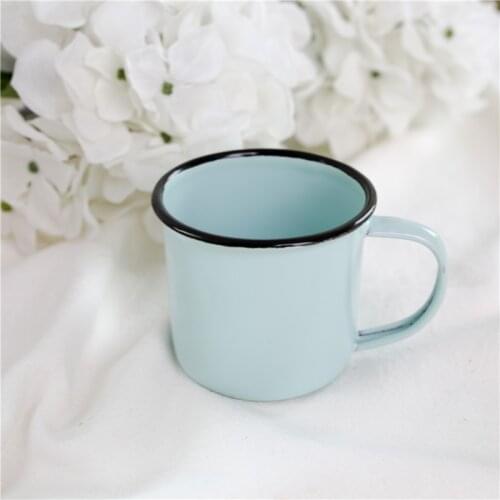 Enamel Lake Blue Enamel Kids Cup Coffee Cup Milk Cup Juice Cup Milk Cup
