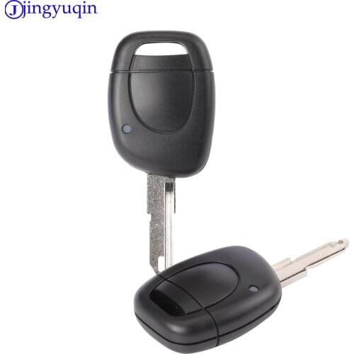 Jingyuqin for Renault Key Shell 1 Button Remote Car Key Case Replacement Fob NE73 for Renault Megane Scenic Laguna Espace Clio