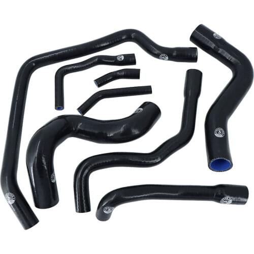 Silicone Radiator Hose Kit FOR BMW E34 M30 6CYC 525 528 530 89-95 (8Pcs)Red/Blue/Black