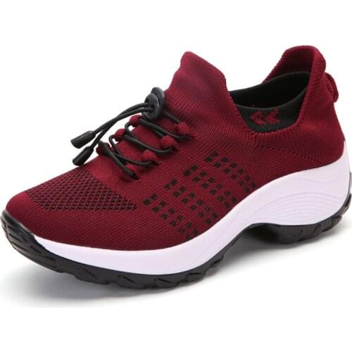 Mesh women running shoes 2021 fashion wedge sock shoes women sneakers casual shoes women sneakers tenis feminino