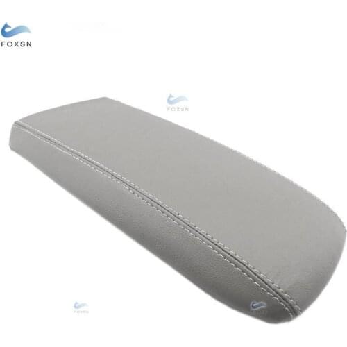 For Ford Explorer 1995 1996 1997 1998 1999 2000 2001 Microfiber Leather Center Control Lid Armrest Box Cover Sticker Trim Gray