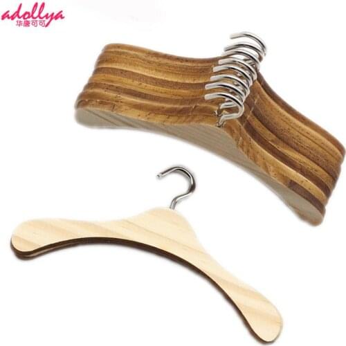 Adollya BJD Doll Accessories Wooden Clothes Stand 5pcs/lot Doll Clothes Dress Hangers For Dolls Toys Accessories For BJD SD Gift