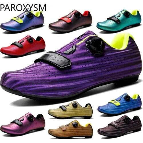 Fashion Style Self-Locking Cycling Shoes Ultralight Outdoor MTB Racing Road Bike Shoes Breathable Sports SPD Bicycle Sneakers