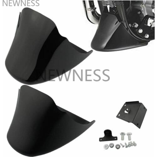 Motorcycle Black Front Bottom Spoiler Mudguard Air Dam Chin Fairing for Harley XL Sportster 883 1200 Models