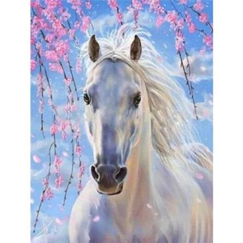 Animal Horse DIY Embroidery Cross Stitch 11CT Kits Needlework Craft Set Printed Canvas Cotton Thread Home Decoration Sell