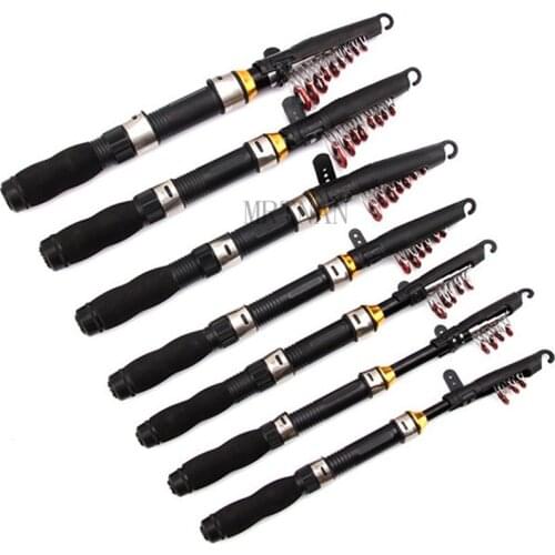 2021 New Super Hard Mini Fishing Rod 1m-2.3m FRP Ice Fishing Rod Rivers and Lakes Fishing Equipment Practical Tool