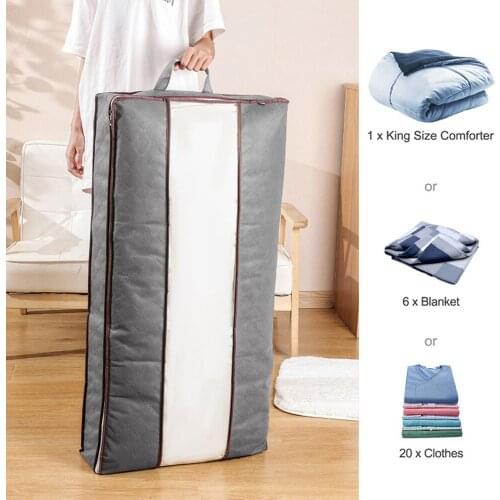 Under Bed Storaging Bag Organizer Clothing Storaging Bag Storage Bag Storage Box Bamboo Charcoal