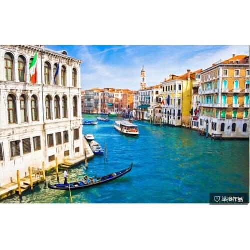 Custom photo 3d wallpaper European architecture water city landscape room home decor 3d wall murals wallpaper for walls 3 d